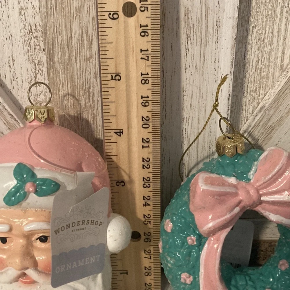 Target 2022 Wondershop Santa, Wreath & Train Ornaments